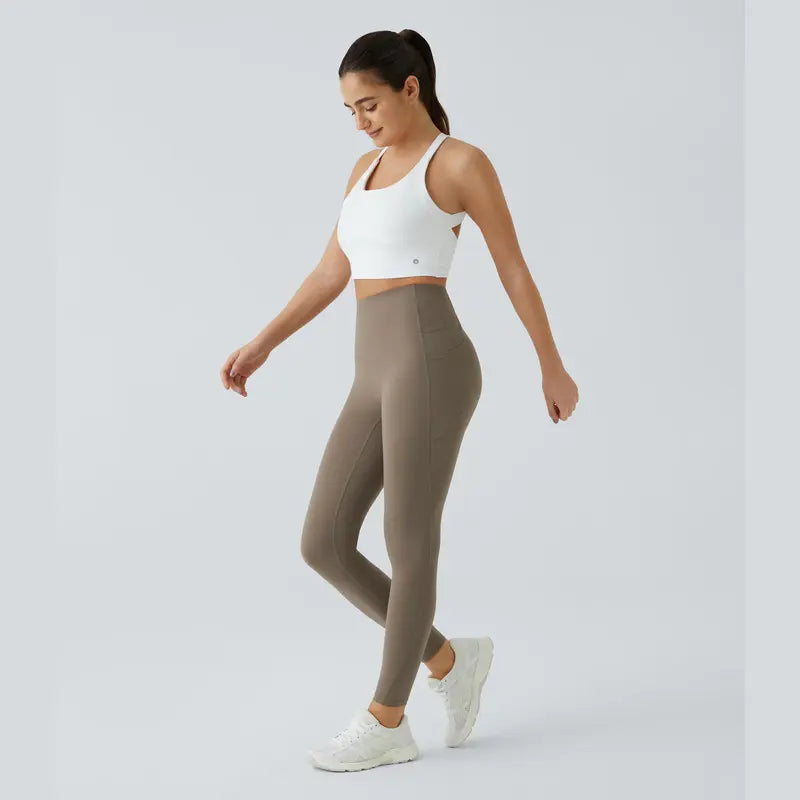🔥High Waisted Waist Shaping Pocket Shaping Training Leggings