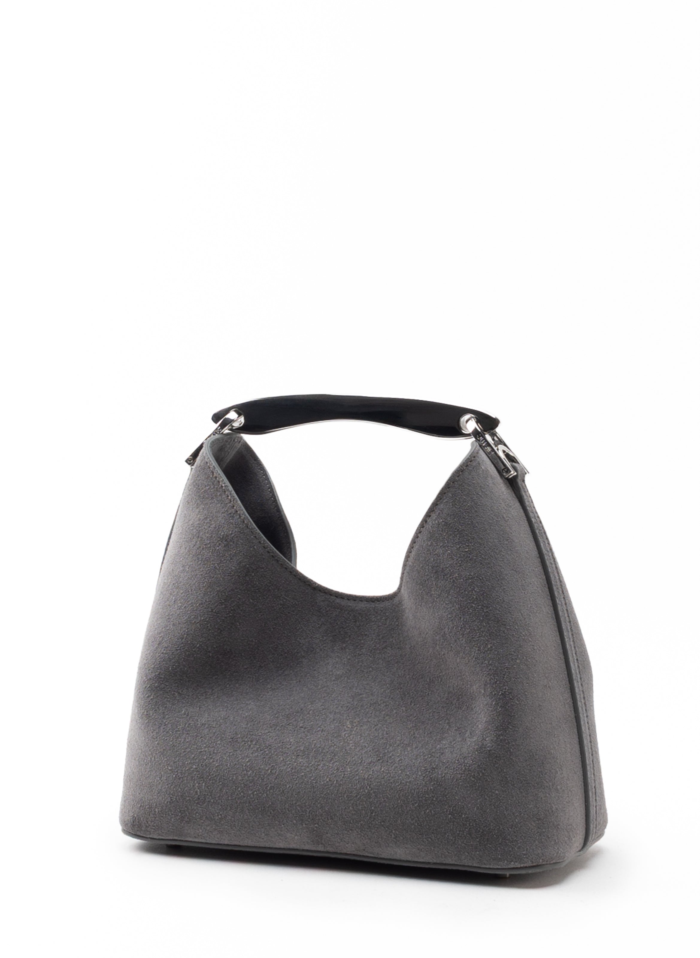 Small Boomerang Suede Grey - Silver Clearance Sale 85%OFF
