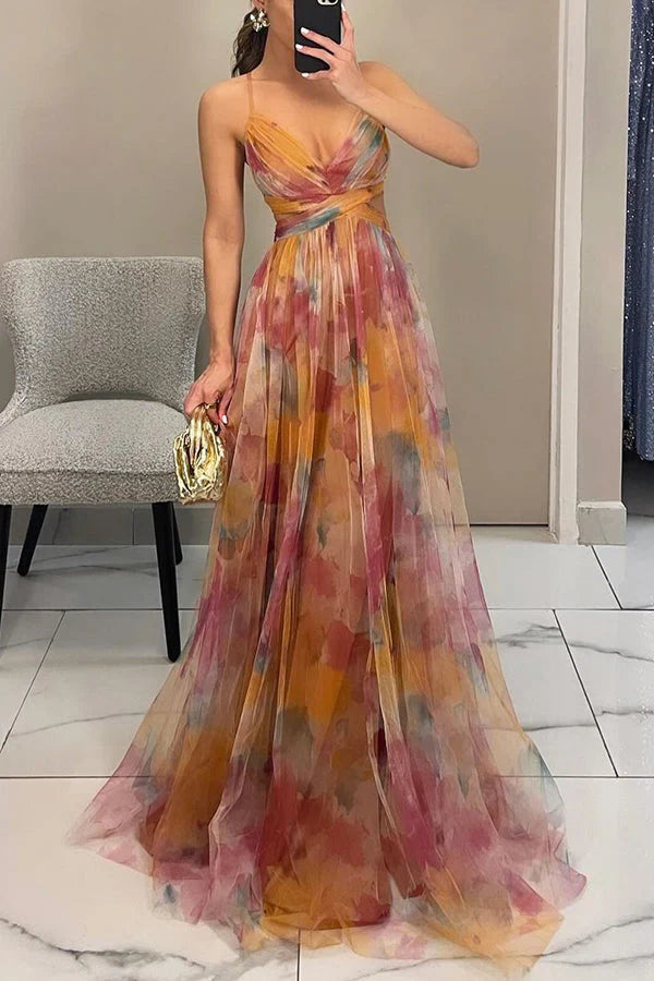 AdelineKarstar Elegant Spaghetti Strap Dress