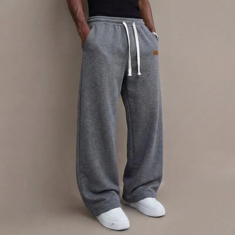 Men's Casual Pants Cotton Blend Stretch Comfortable Sports Casual Trousers
