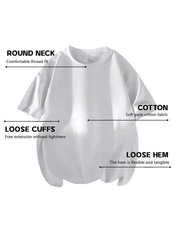 Men's 3PCS 100% cotton Crew Neck T-Shirts Set - Soft Loose Fit Navy Gray Black Tees for Casual Daily Wear
