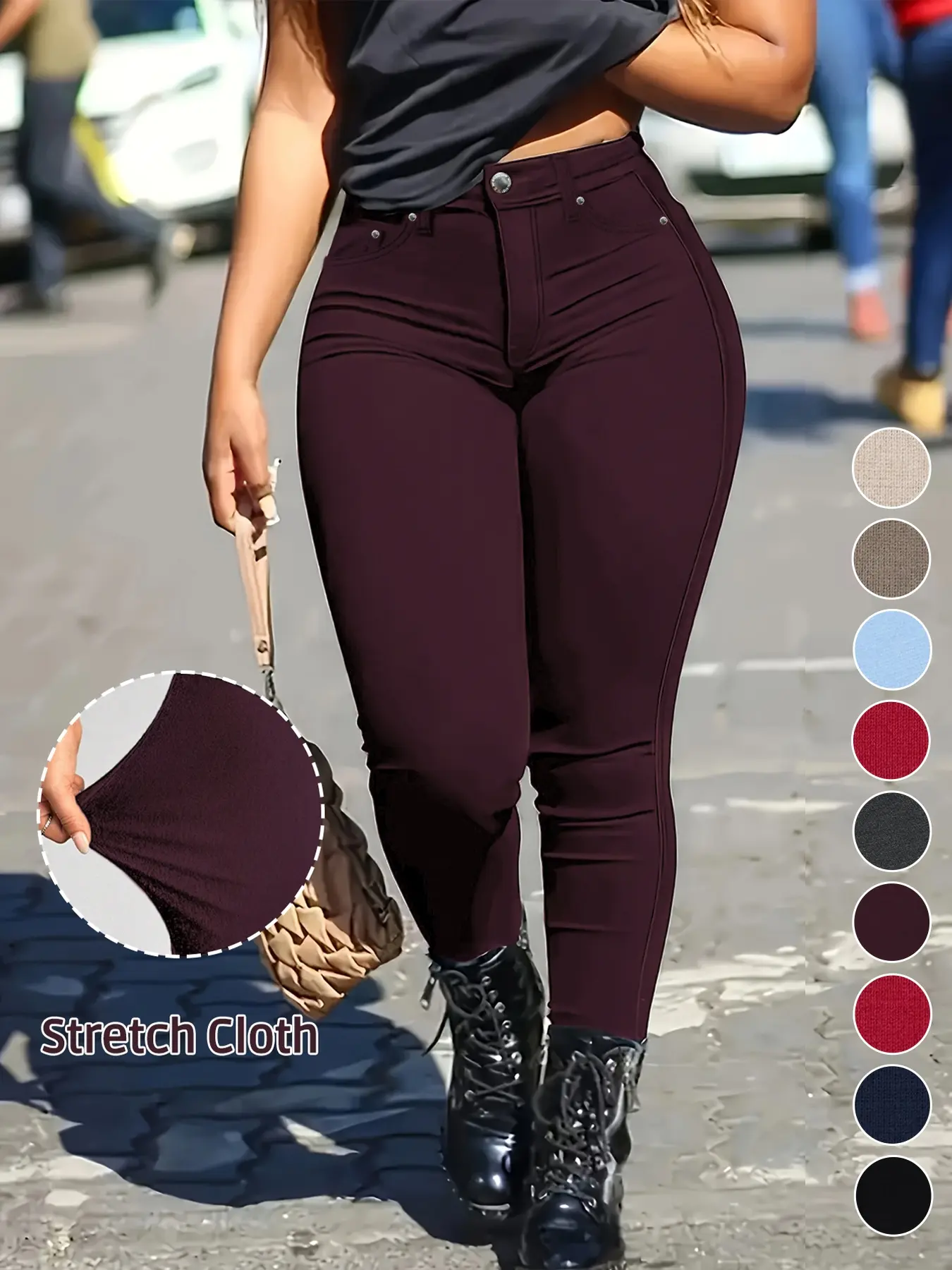 Women's Button-Fly Leggings (with Pockets)