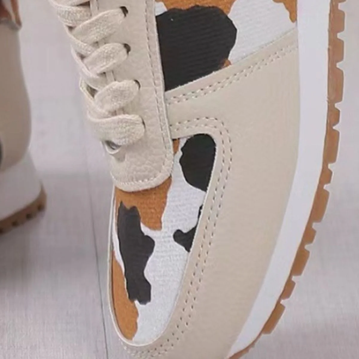 Tied Printed PU Leather Athletic (multiple color options)