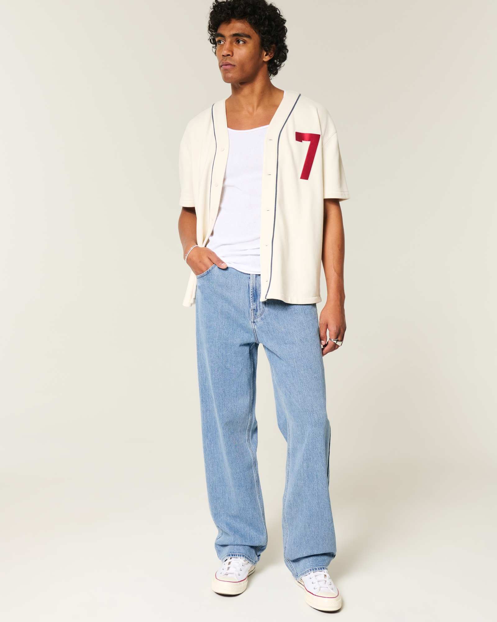 Light Wash Baggy Jeans