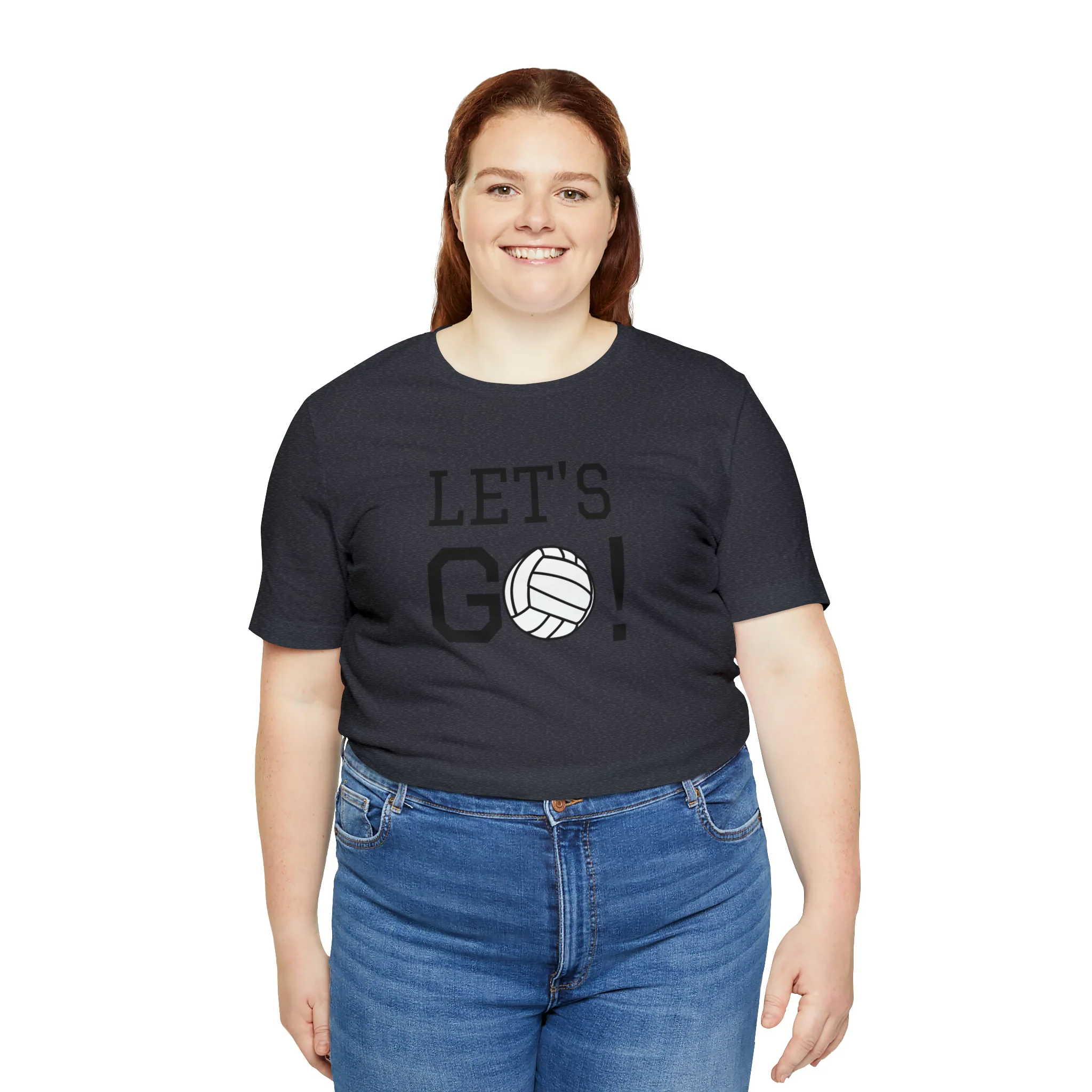 Let's Go! Volleyball Unisex Jersey Short Sleeve Tee