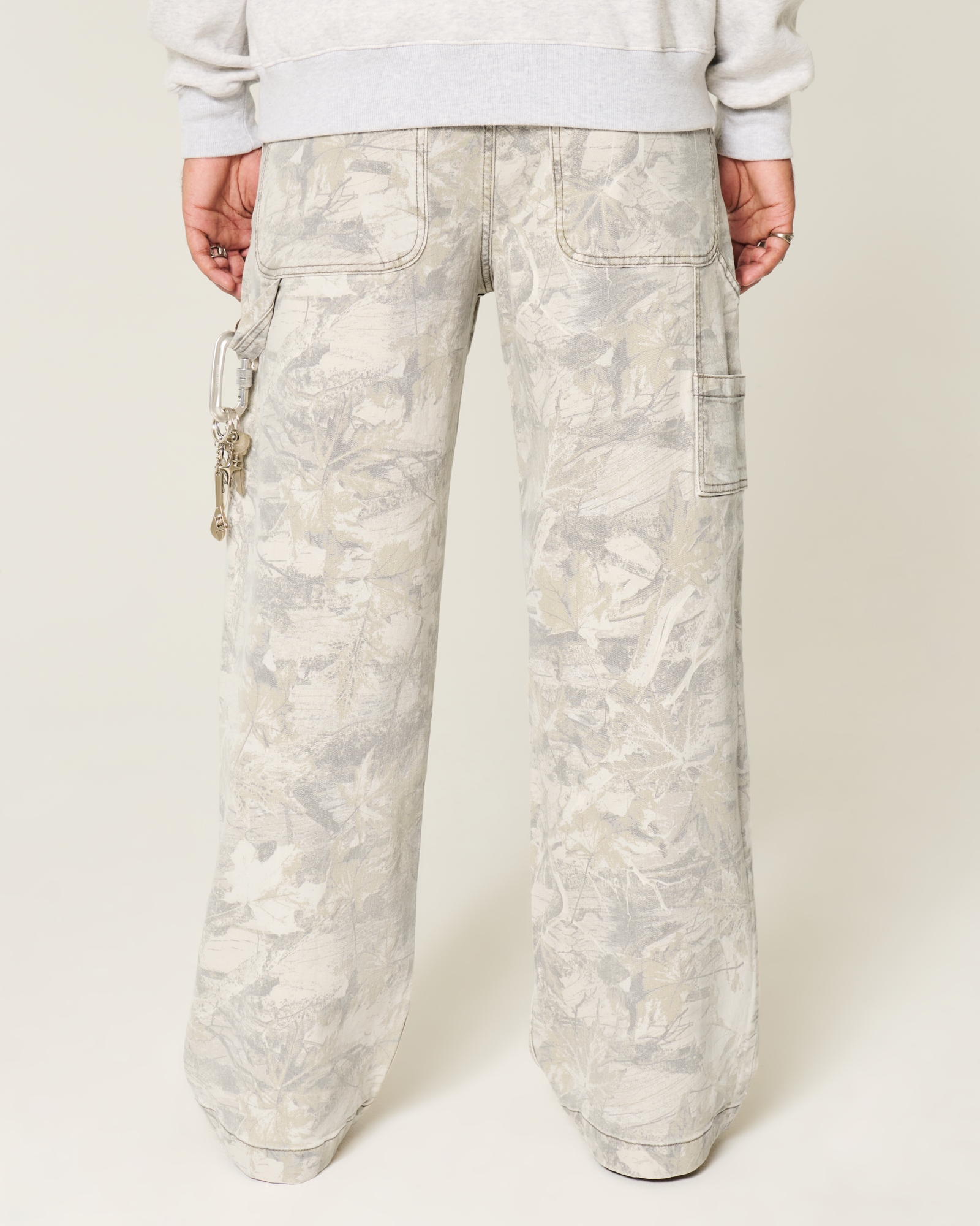 Dark Wash Logo Embroidery Super Baggy Jeans