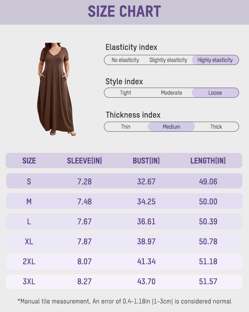 Slimming Maxi Lounge Dress with Pockets