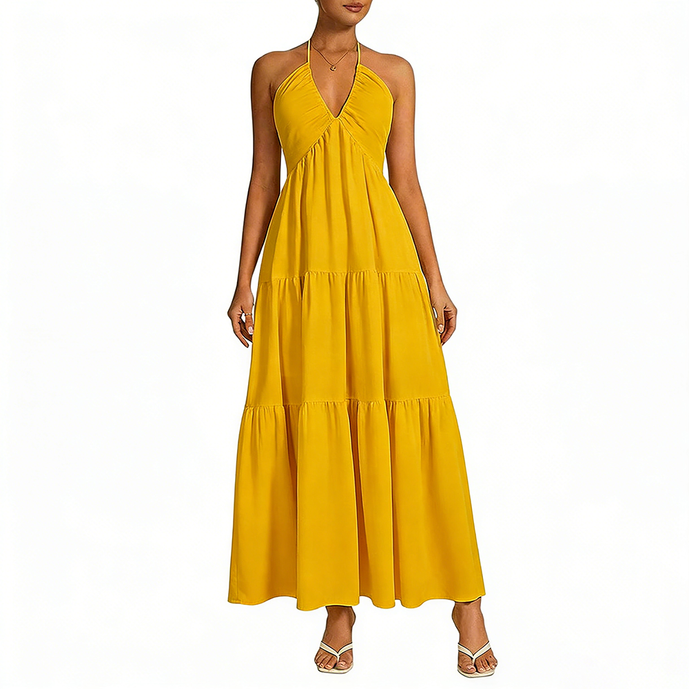 Women's Casual Basic Loose Fit Sleeveless Dress