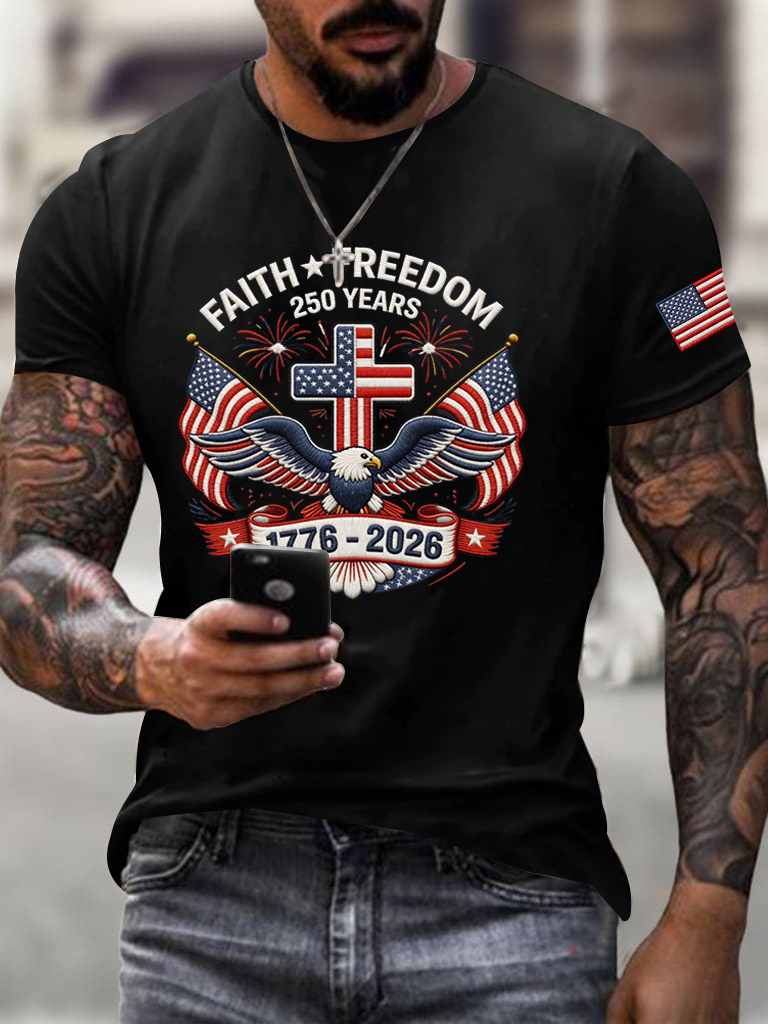 Men'S Faith Freedom 250 Years T-Shirt