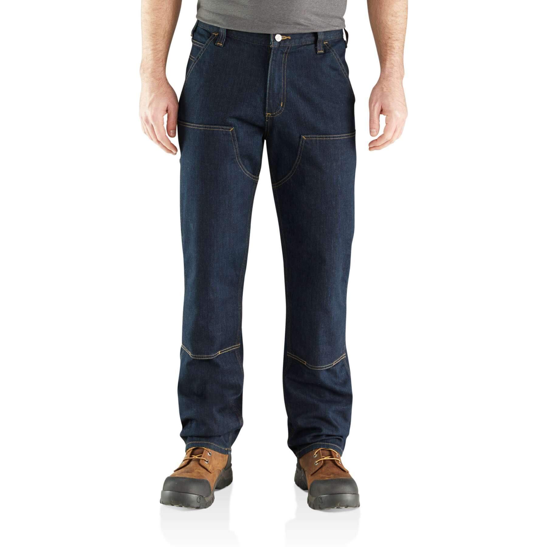 CHT Relaxed Fit Straight Leg Double Front Utility Jeans 103329