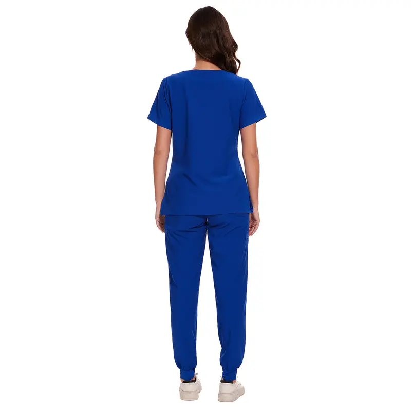 🔥🔥 Last Chance! 6 Sets for $24, Today Only! 🔥🔥 Women's V-Neck Scrub Top & 10-Pocket Cargo Workwear Uniforms Set – Basic Lady Workwear