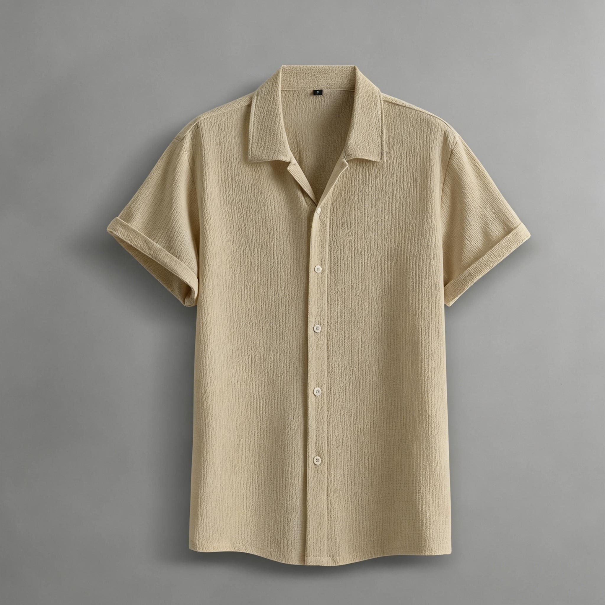 Men’s Summer Lightweight Breathable Solid Color Short-Sleeve