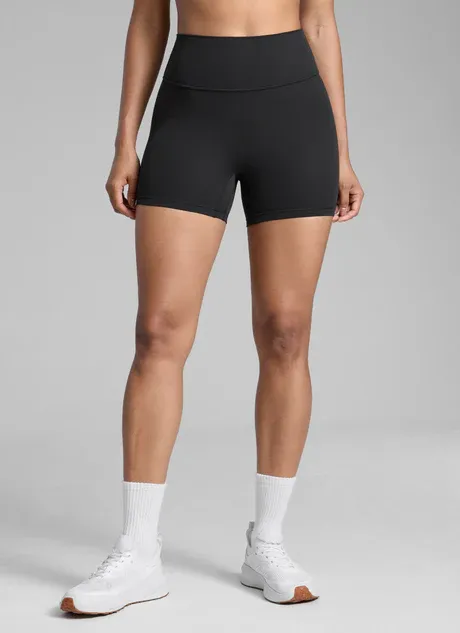 Womens Butterlift High Waist Scrunch Butt Biker Shorts 4 Inches