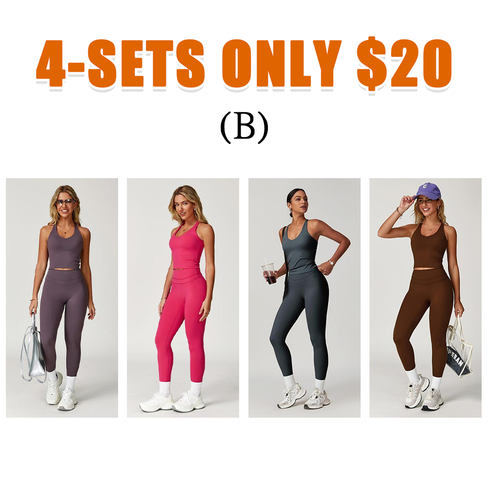 Women's Tank Top High Stretch Leggings Two-Piece Set