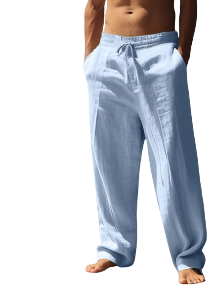 🔥Men's High-Quality Linen Straight Leg Pants - Casual Fit🔥