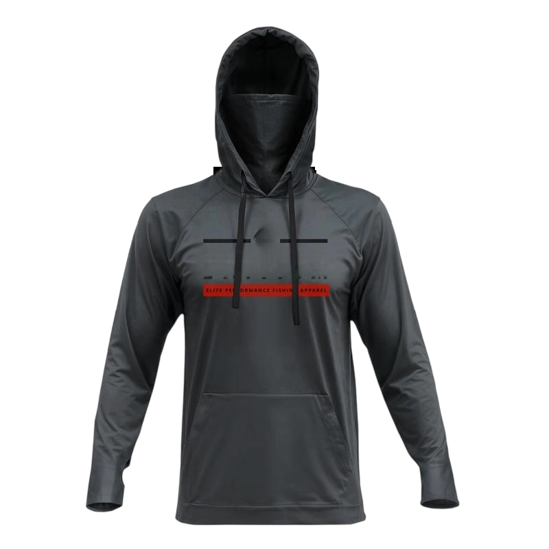 Hooded UPF 50 Long Sleeve with Gaiter - Lightweight, Breathable, Moisture-Wicking