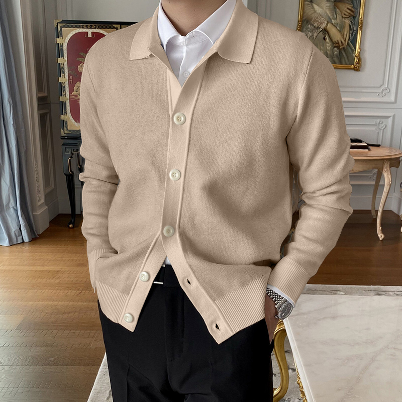 🔥Hot Sale  50% OFF🔥Men's Lapel Knitted Cardigan