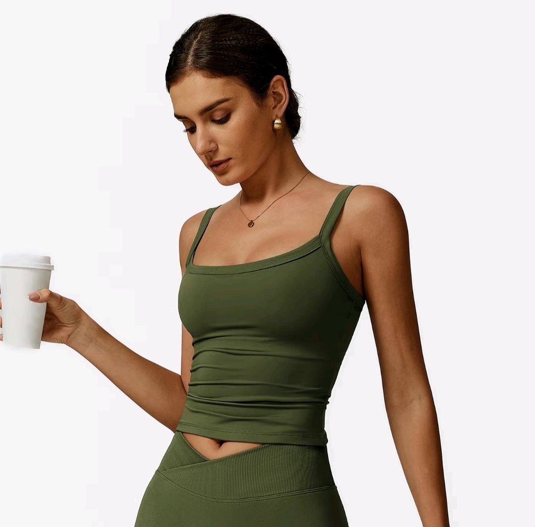 2025 Summer Women's Tank Top-Racerback Sleeveless Workout Shirt with Built-inBra |4-Way Stretch, Quick Dry & Breathable