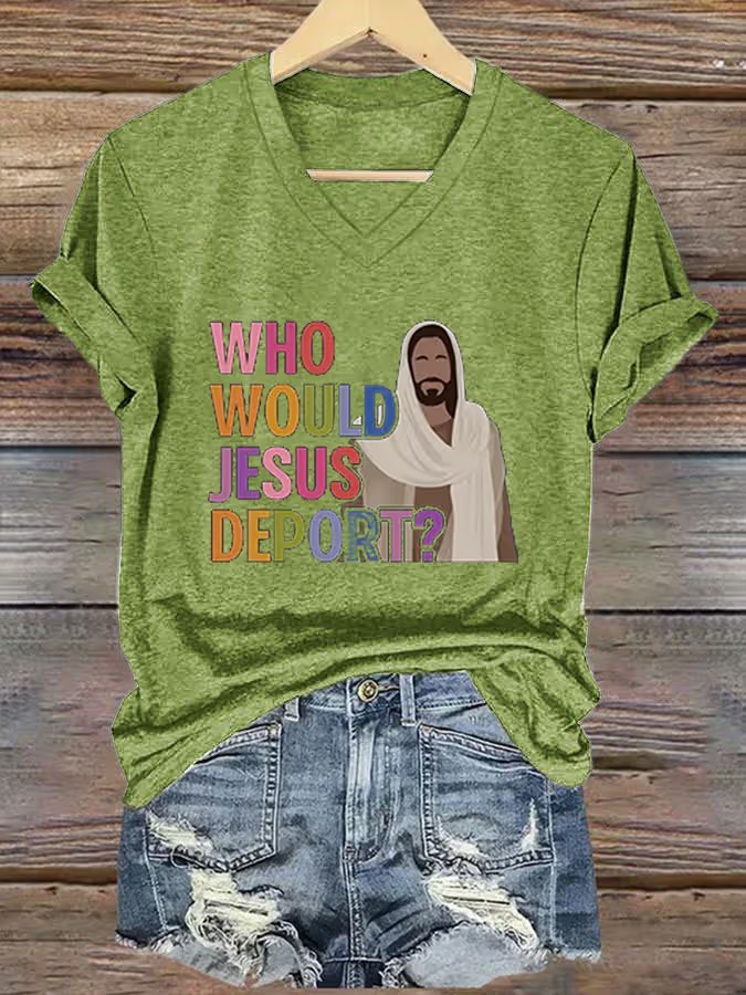 Women's Casual Printed Short-Sleeve T-Shirt