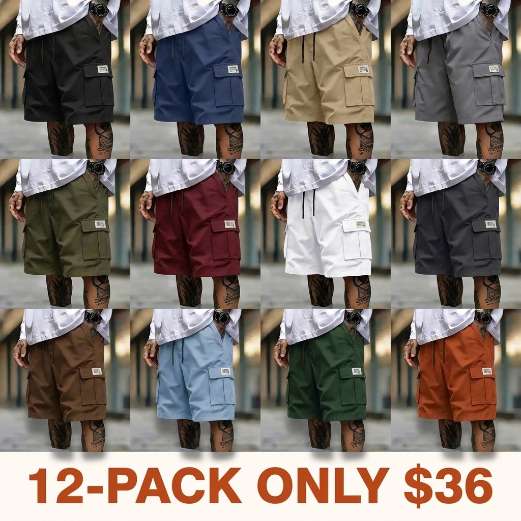 Men's Casual Work Shorts Set