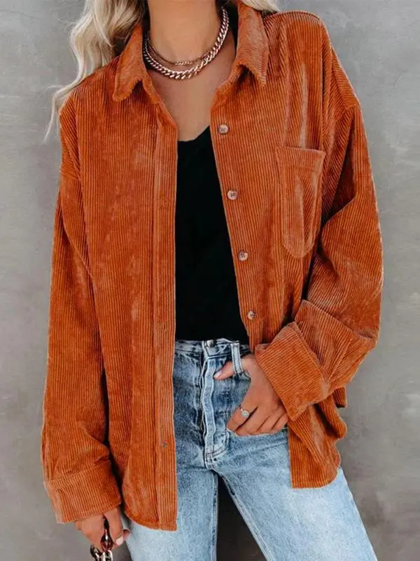 Women’s Casual Long Sleeve Collared Blouse
