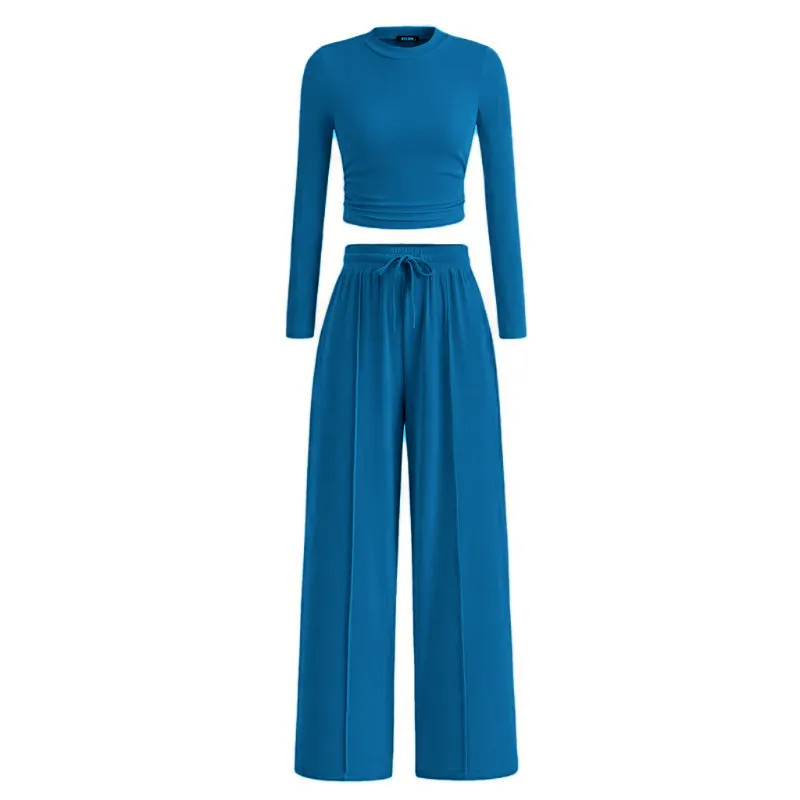 Women’s 2-Piece Ribbed Knit Lounge Set