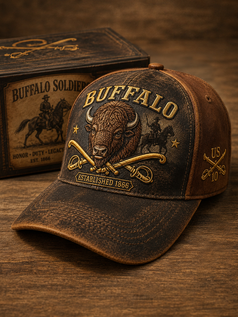 Buffalo Soldier Print Baseball Cap