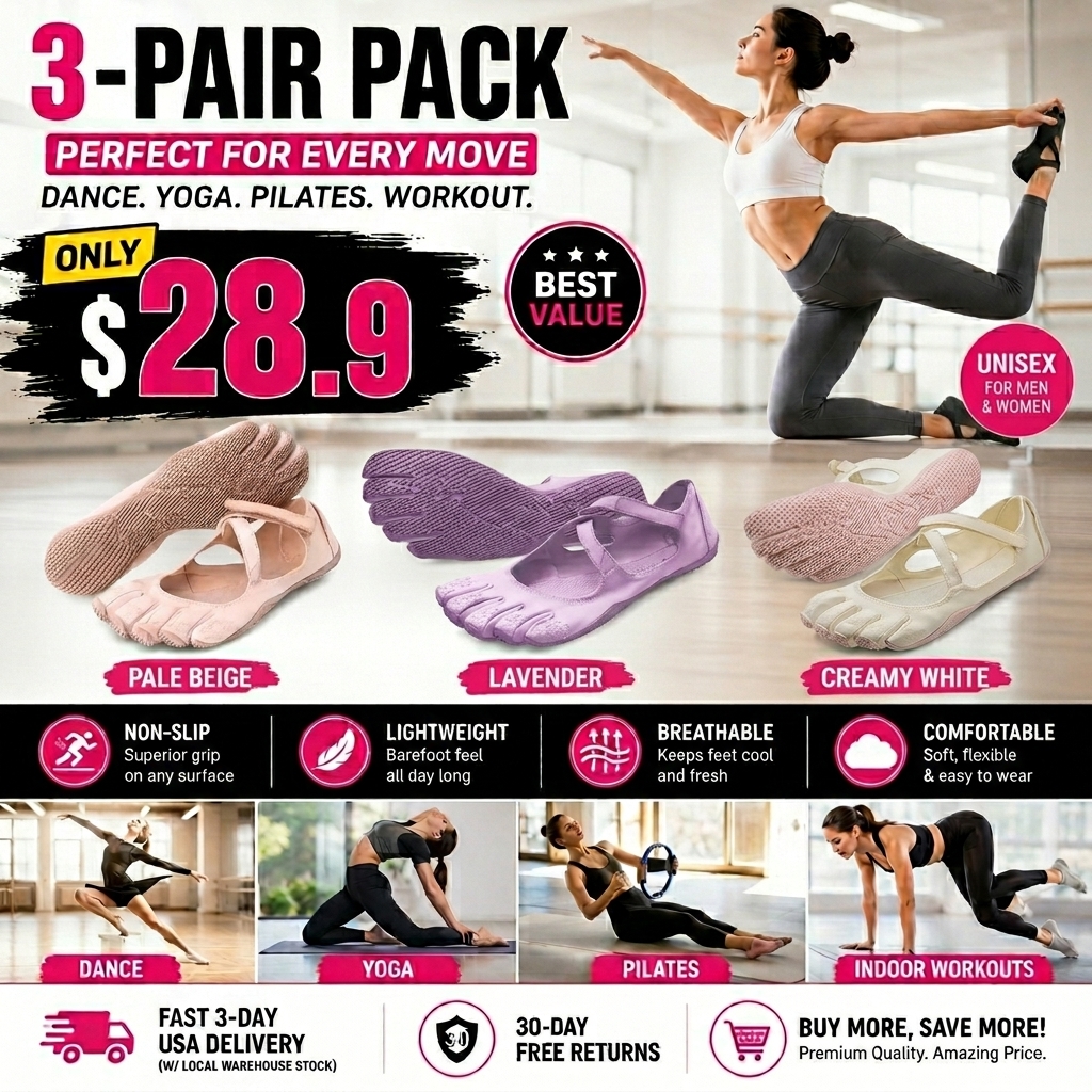 Classic Ballet Flats | Split-toe design, breathable and barefoot-like comfort |