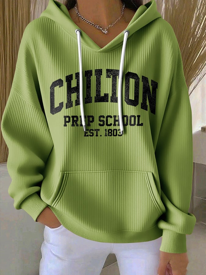 🔥HOT SALE🔥Retro Chilton Prep School Est. 1803 Print Hoodie