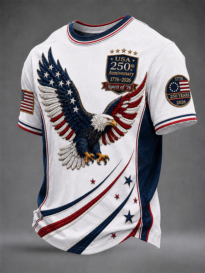 Men's Vintage USA 250th Anniversary Graphic T-Shirt