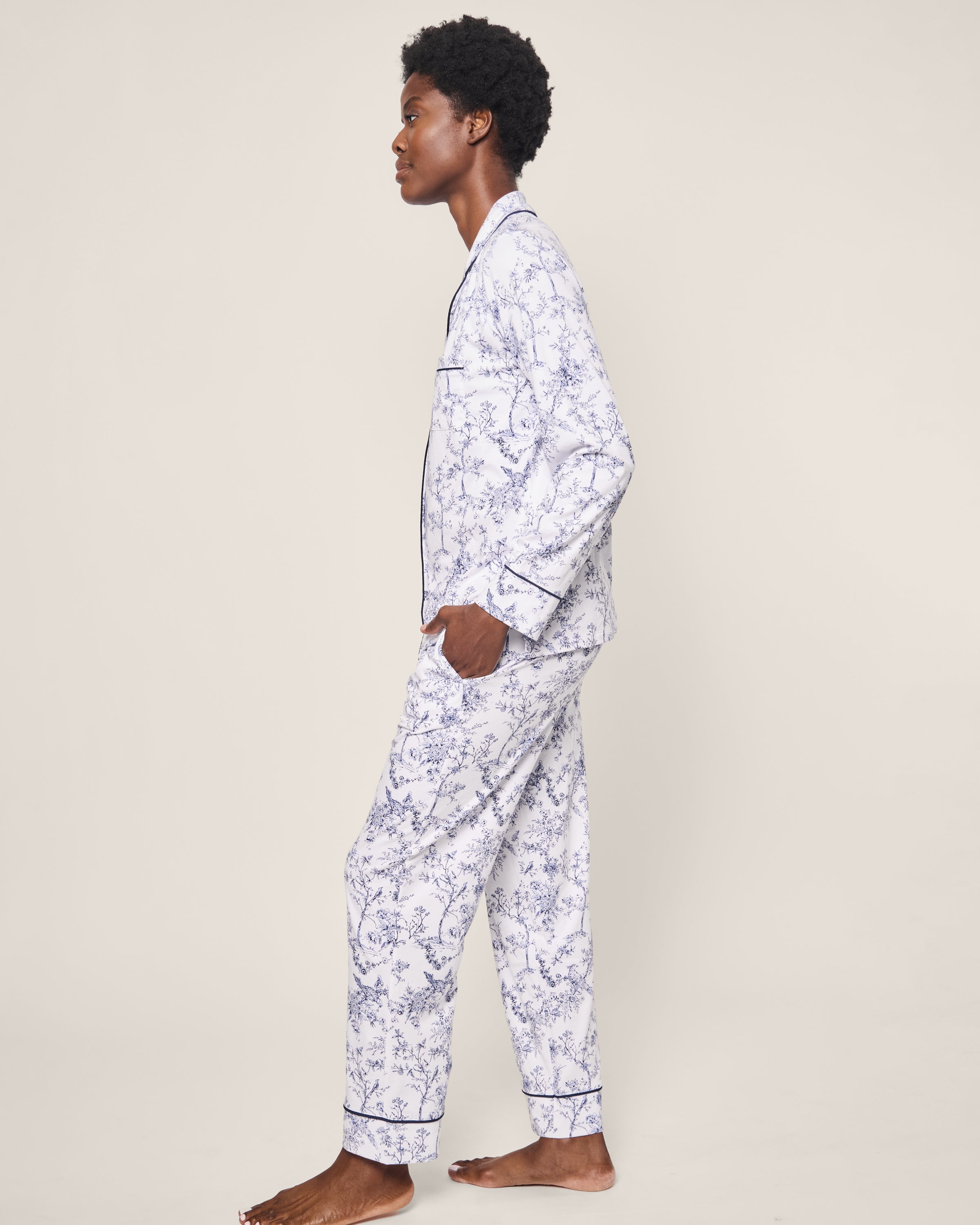 Women's Pima Pajama Set in Timeless Toile