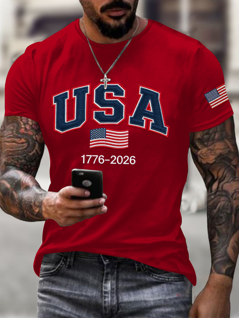Men'S Independence Day Casual T-Shirt