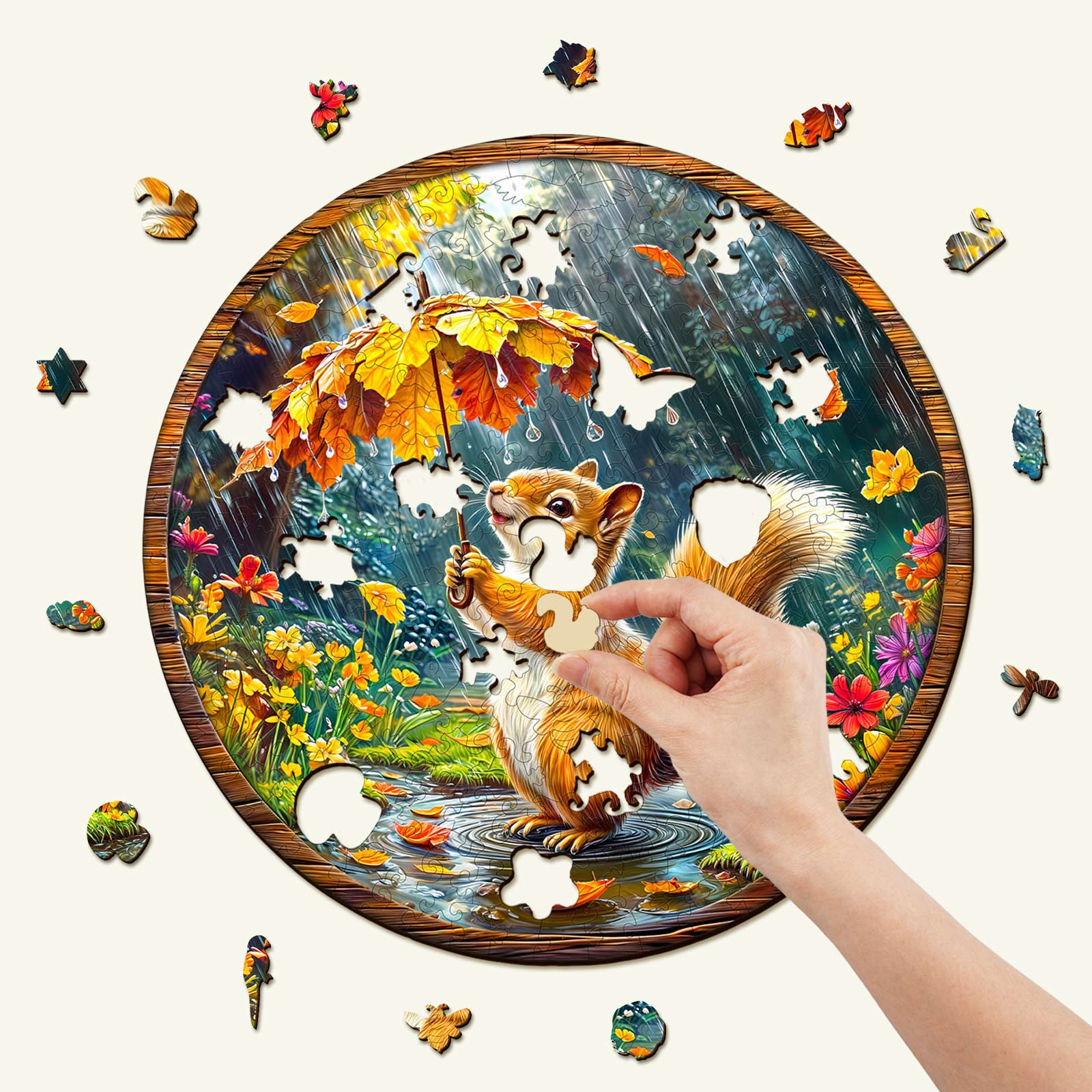 Squirrel Dreams Wooden Jigsaw Puzzle
