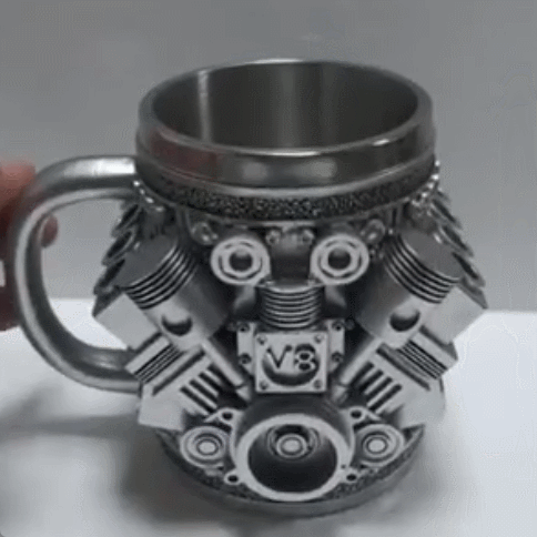 Limited Edition V8/V6 Tribute Stainless Steel Cup Coffee Mug