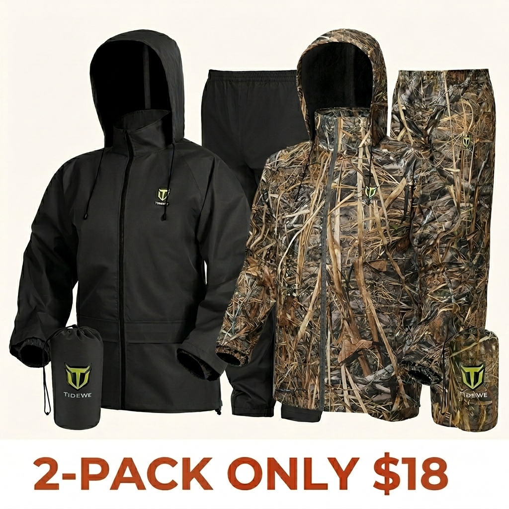 Rain Suit: Lightweight, Waterproof, and Breathable Rain Jacket & Pants — Ideal for Outdoor Activities, Work Tasks, Daily Wear, and Wilderness Gear