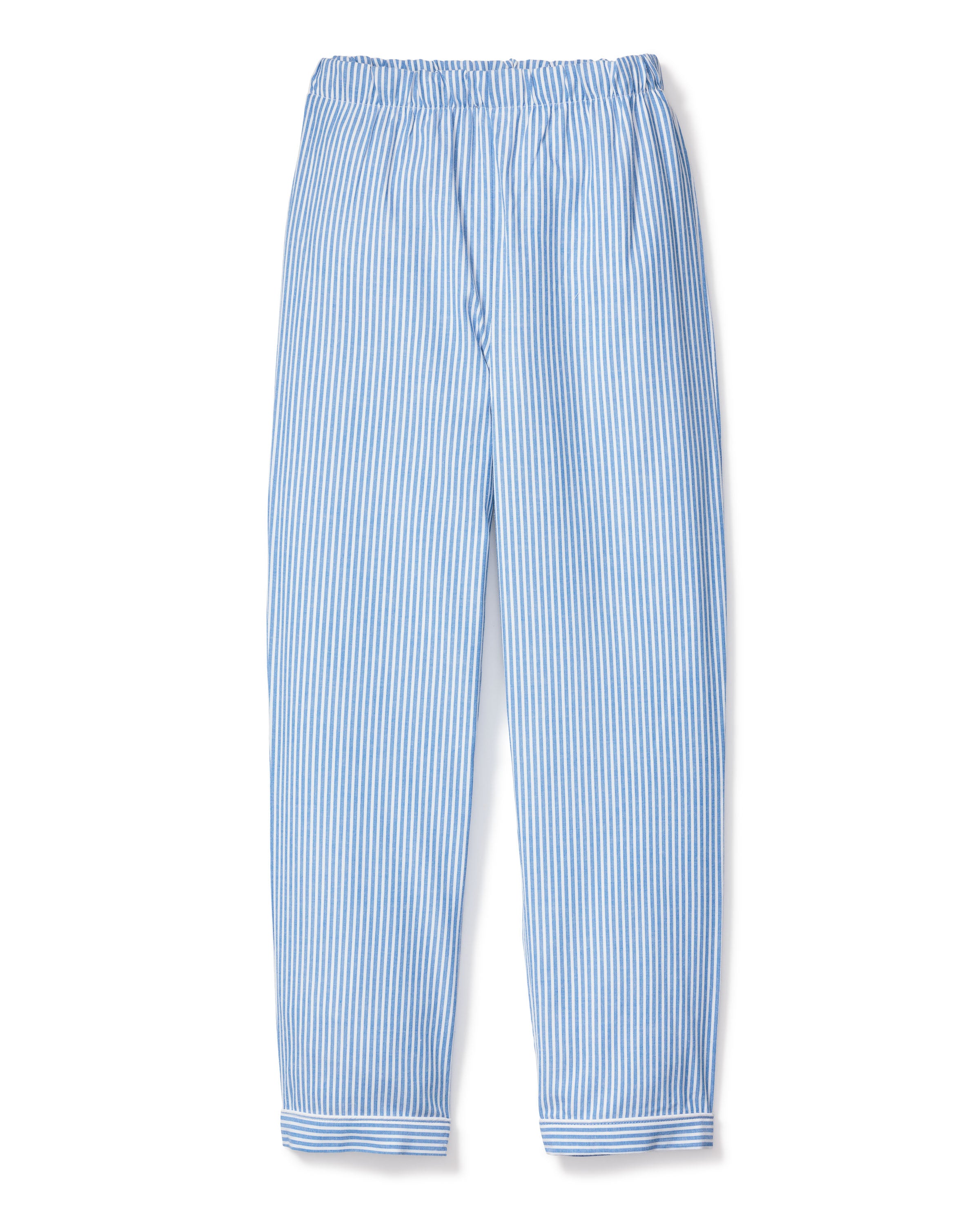 Kid's Twill Pajama Pants in French Blue Heritage Stripe