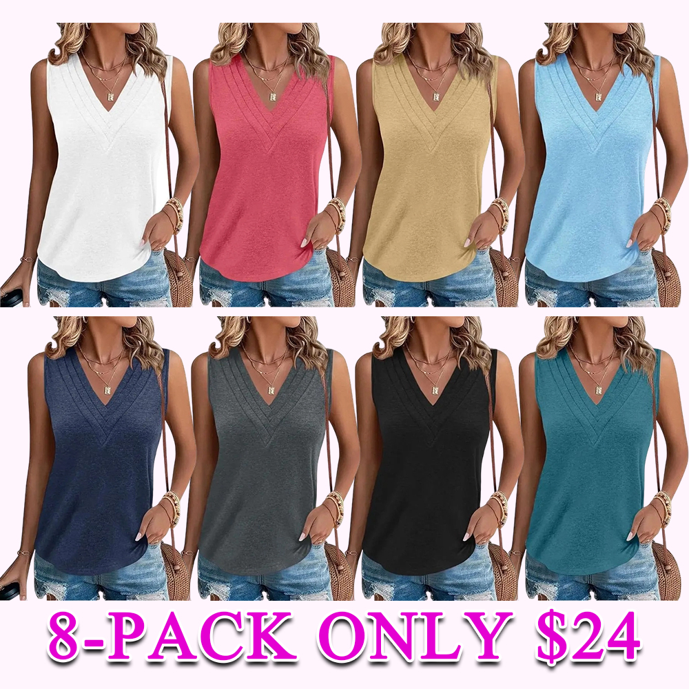 Women's V-Neck Loose Fit Tank Top