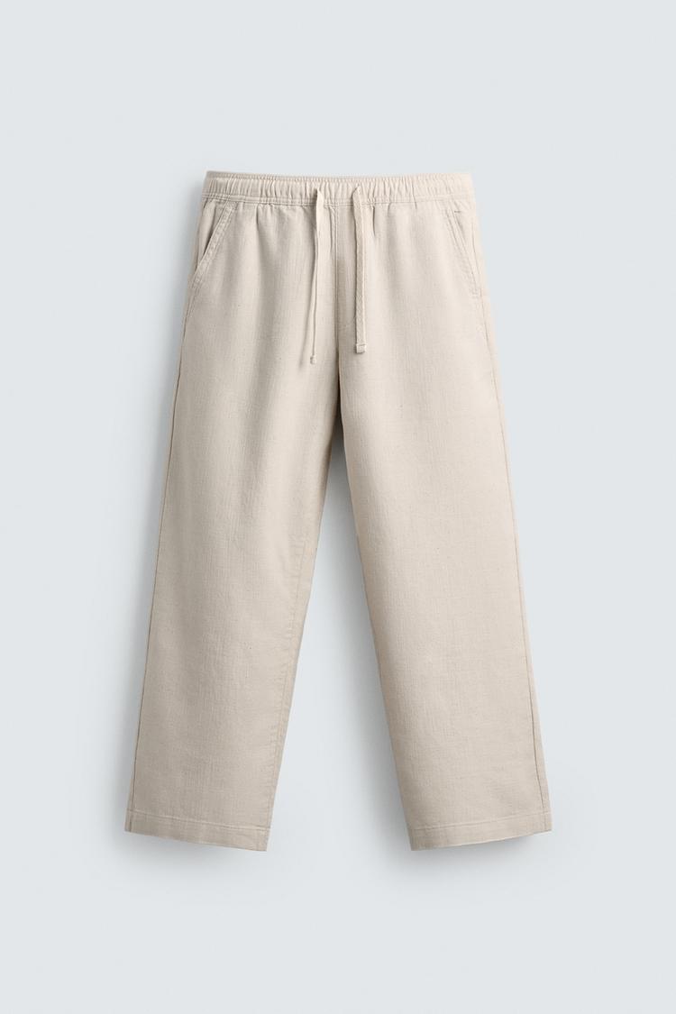 Men's Relaxed Fit Textured Pants