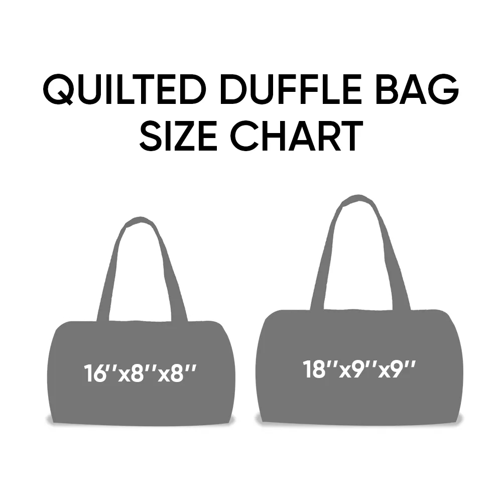 Cat Quilted Duffle Bag