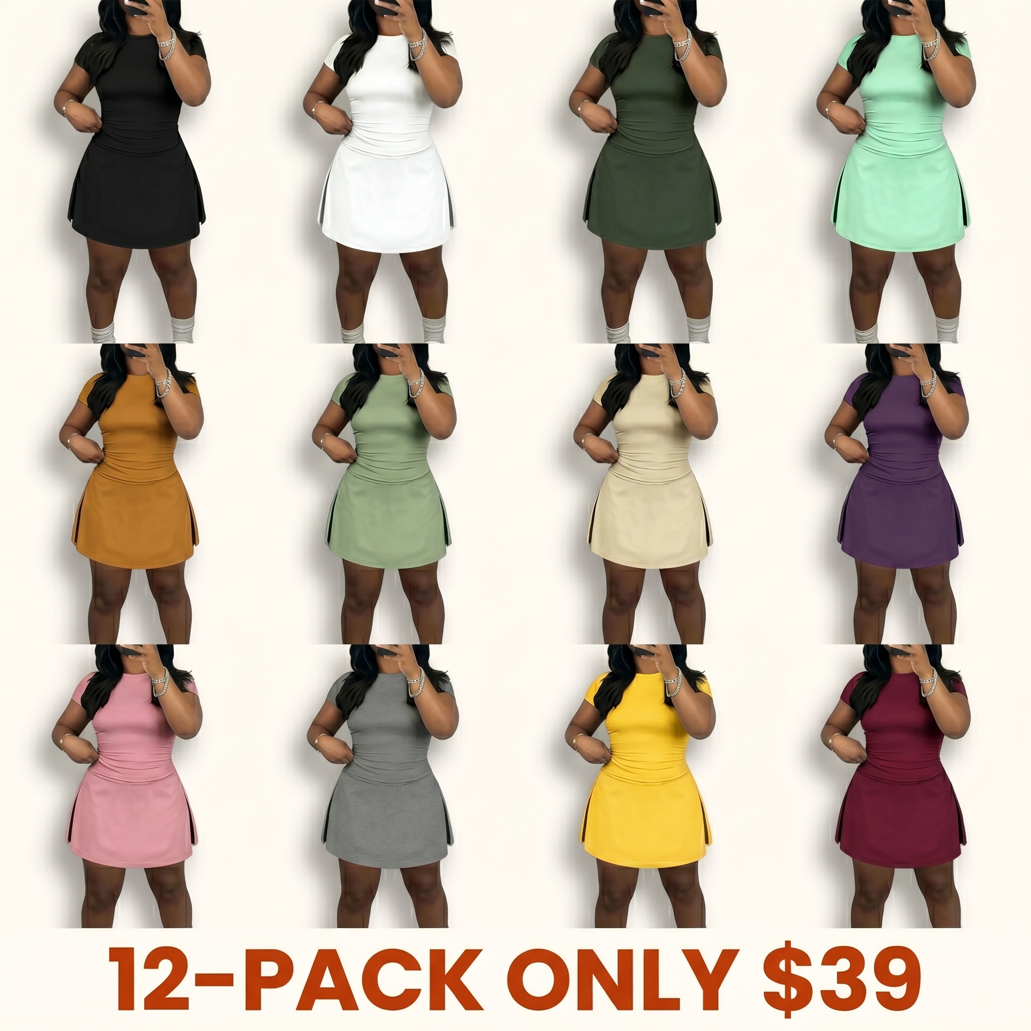Women's Short-Sleeve Casual Sportswear Set