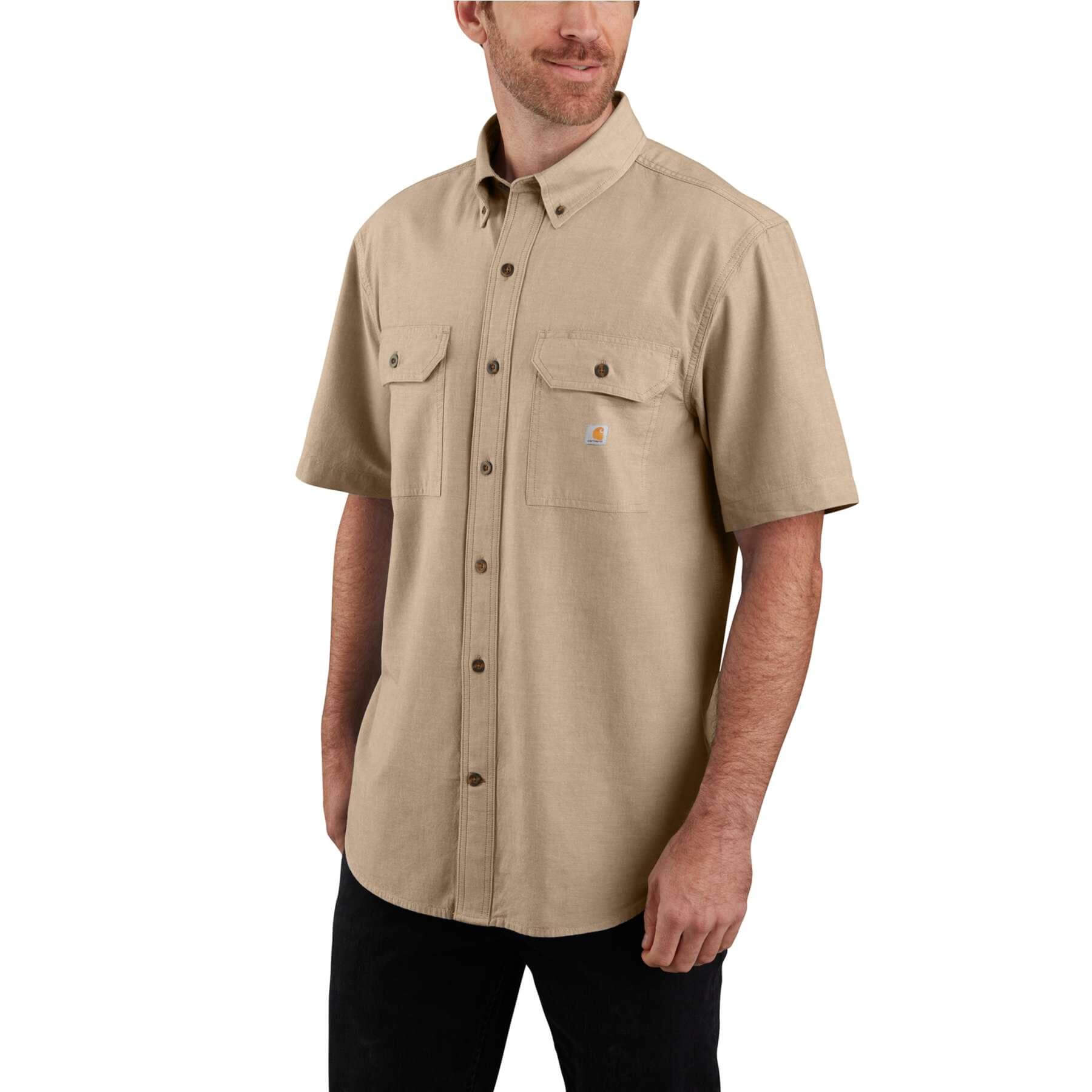 CHT Loose Fit Chambray Short-Sleeve Shirt 104369