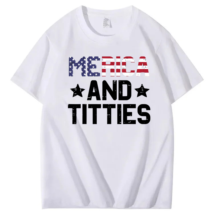 Merica And Titties T-Shirt