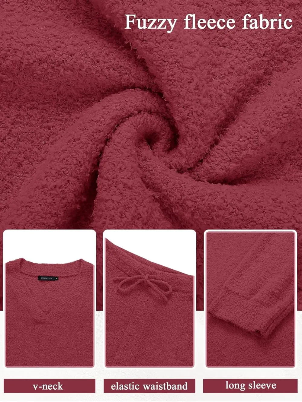Women's Lounge Sets 2025 Fall Fashion 2 Piece Outfits Sweater Pajama Set