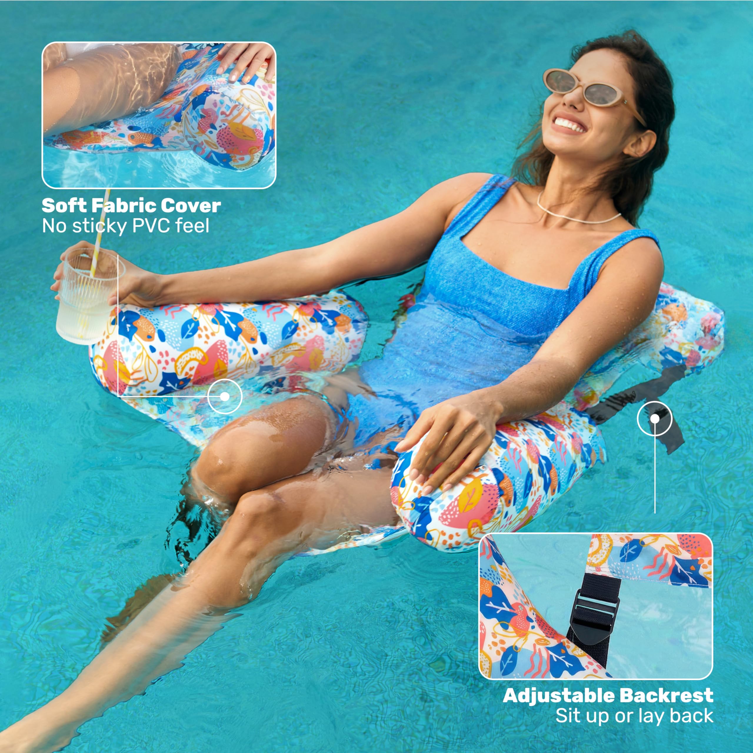 Inflatable Pool Floats Adult-30-day free returns