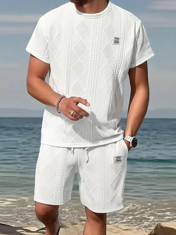Men's summer casual sports two-piece set