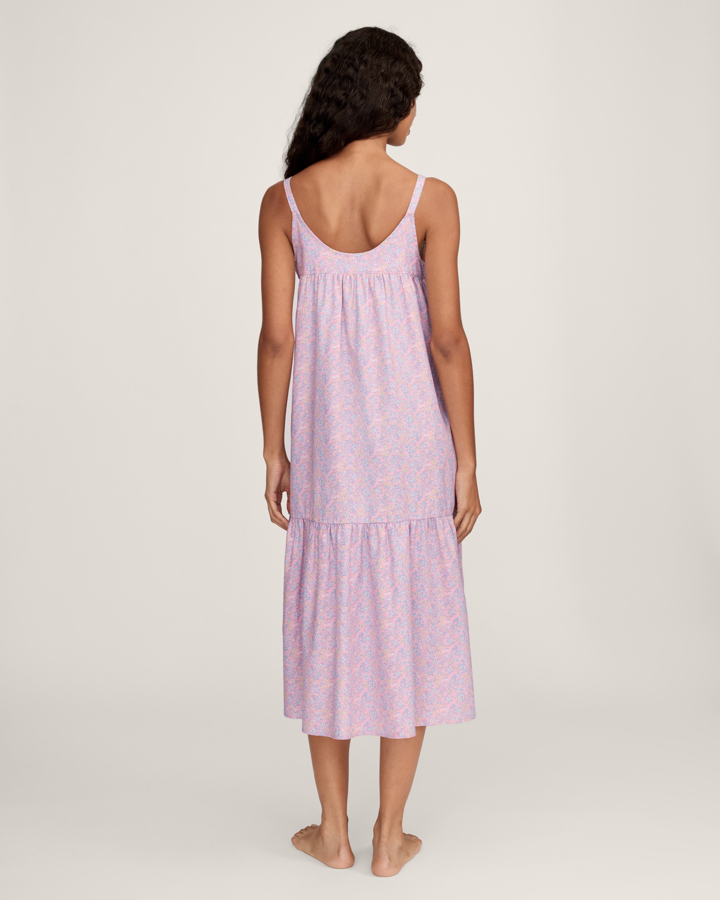 Women's Twill Chloé Nightgown in Fleur Blush
