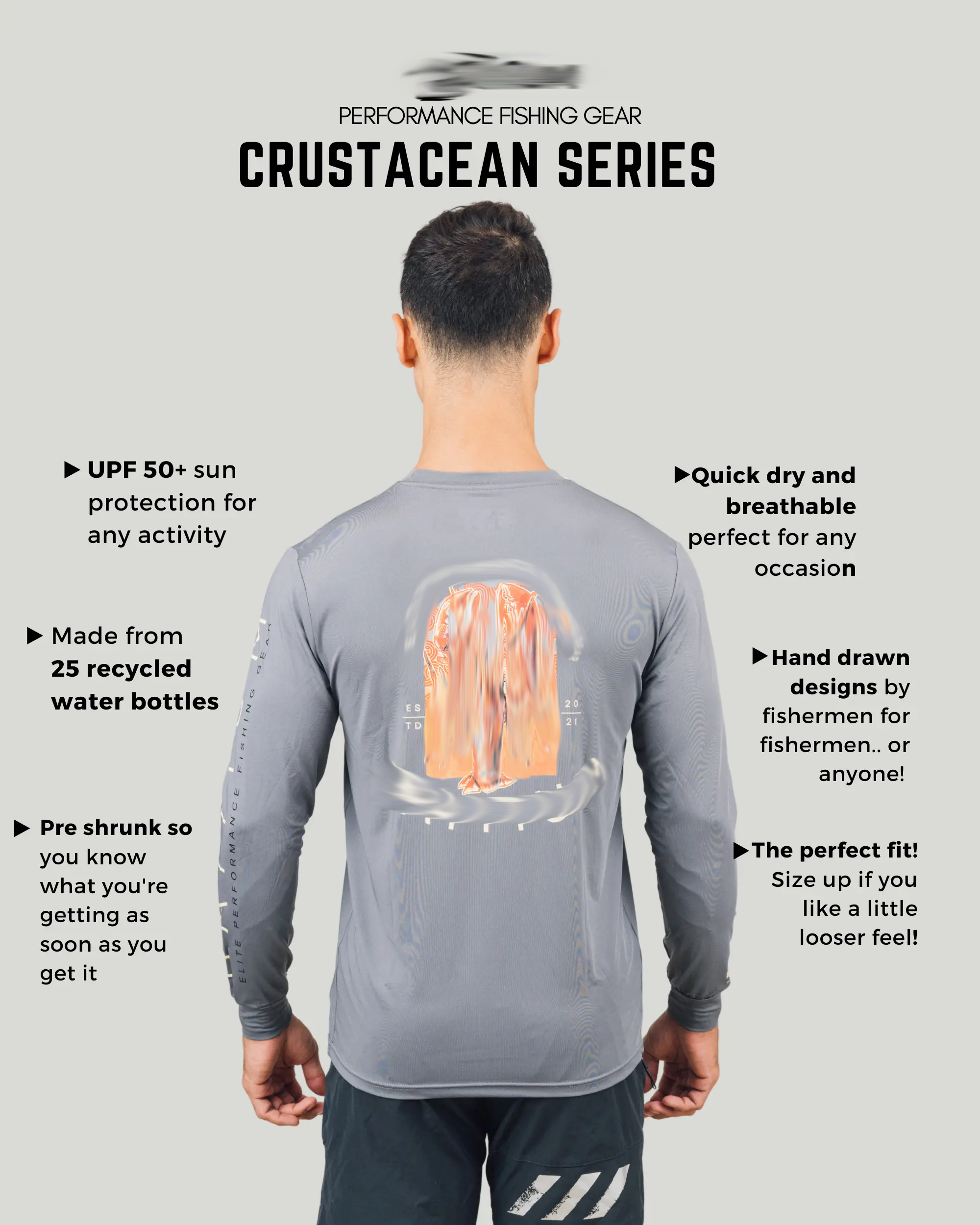 UPF 50+ Fishing Shirts- Long Sleeve Quick Dry Ultra Soft Material