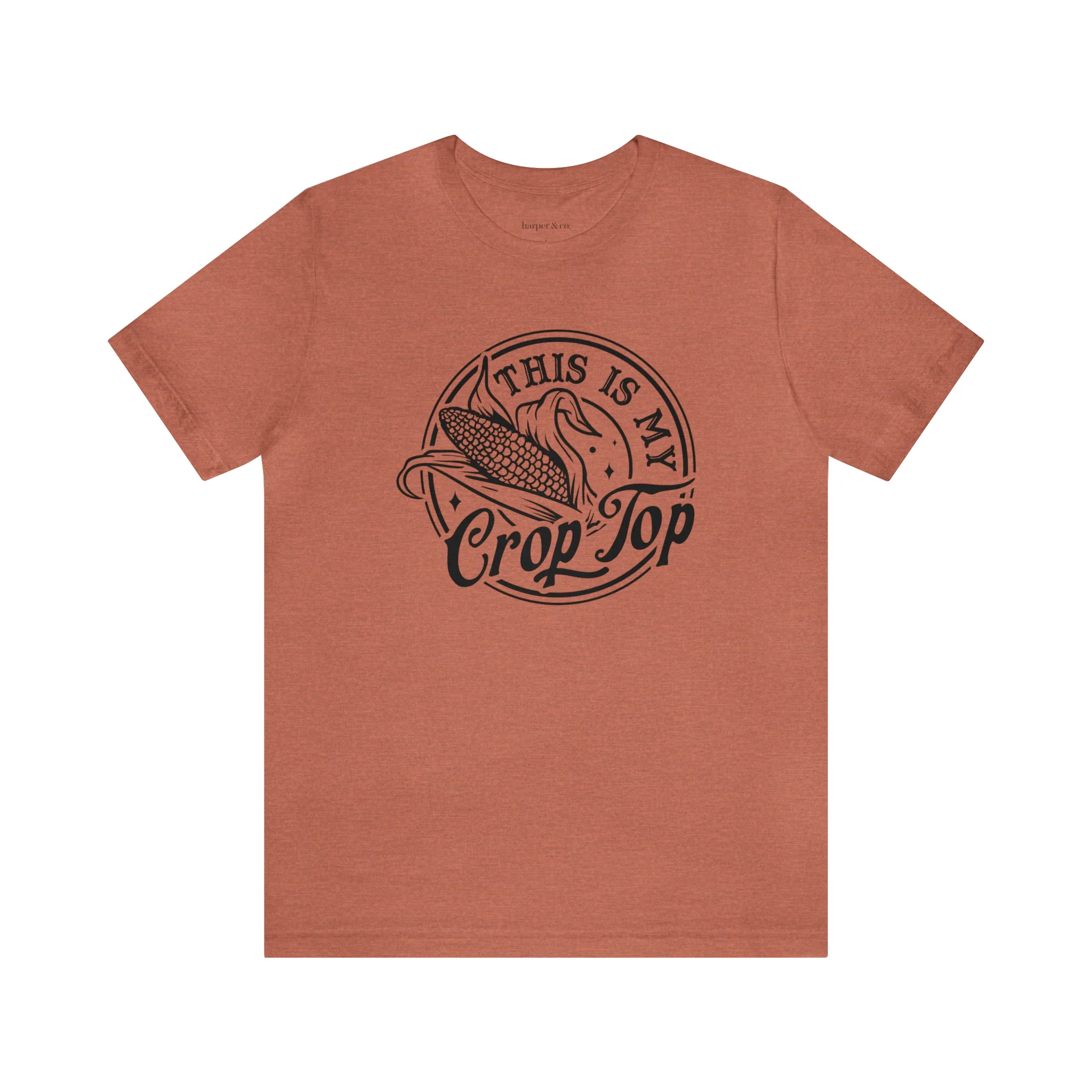 Crop Top Unisex Jersey Short Sleeve Tee