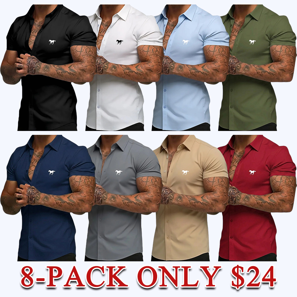 Men's Slim Fit Short Sleeve Shirt