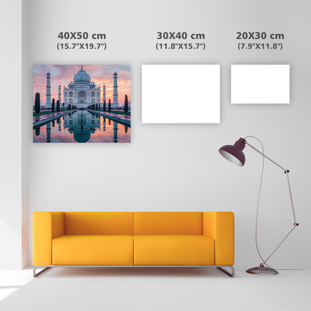 Taj Mahal Sunrise - Diamond Painting